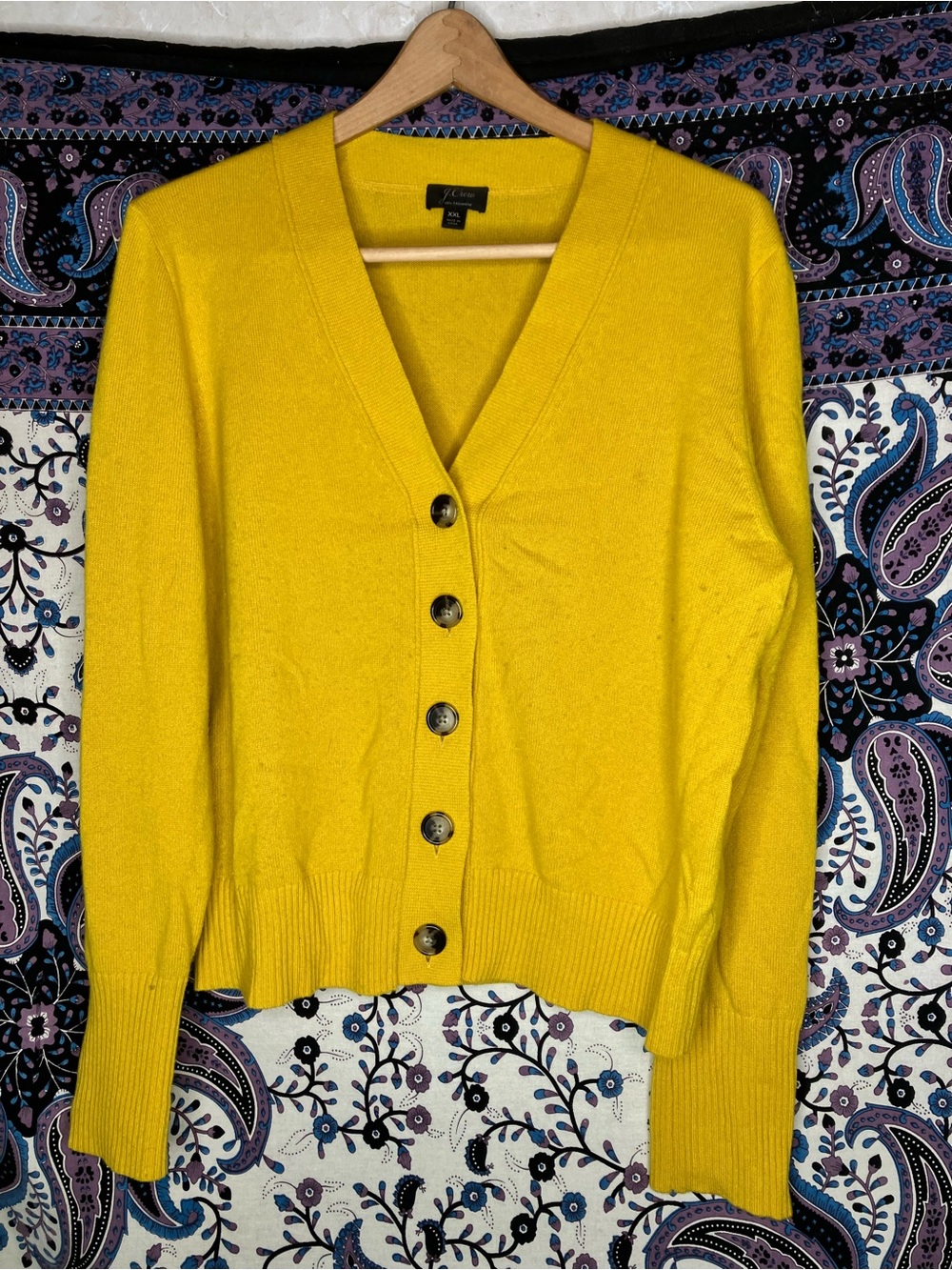 J crew cashmere button down cardigan 2XL